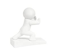 Simpatico fermaporta a prova di graffio, bianco, decorativo, fermaporta, protezione per pavimento, tenuta sicura, per camera da letto, soggiorno, camera dei bambini