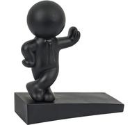 Simpatico Fermaporta, Nuovo Fermaporta Decorativo Di Buddy, Efficace per Tenere Aperta la Porta, Nero (1 pz)