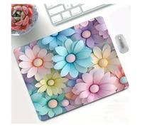 Simpatico fiore colorato piccolo tappetino for mouse Gamer Computer Tappetino for mouse Kawaii Tappetino for mouse Scrivania 24x20 cm Tappetino for mouse Accessori da gioco Regalo di compleanno
