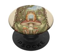 Simpatico fungo estetico di cristallo Cottagecore Cat Hug PopSockets PopGrip Adesivo