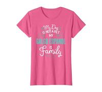 Simpatico Galgo Espanol Camicia Famiglia Cane Regalo per Donne Uomini Maglietta, Donna, Rosa mélange, L