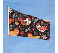 Simpatico gallo galline Bandiera 2x3 Ft Double Sided No Fade Welcome Garden Flag Yard Flag Con Ottone Outdoor Banner Decor Per Cortile Portico Prato Decor