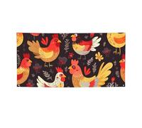 Simpatico gallo galline Banner e cartelli per esterni e interni decorazione per feste Banner personalizzato con occhielli sfondo di compleanno segno poster sfondo fotografico per eventi di nozze