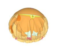 simpatico gattino cartone animato L Cuffia da doccia con doppio strato tessuto impermeabile, adatto per il bagno e la cura della pelle