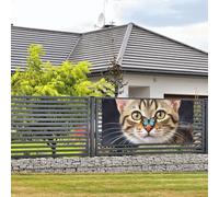 Simpatico gattino farfalla striscioni e cartelli da appendere alla parete bandiera con corda appesa 89 x 180 cm banner per feste poster sfondo per feste interni ed esterni Capodanno laurea matrimonio