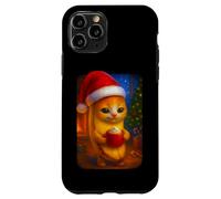 Simpatico gattino natalizio con meme natalizio Cozy Banana Cat Custodia per iPhone 11 Pro