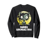 Simpatico Gattino Zombie Apocalypse Horror Walking Cat Felpa