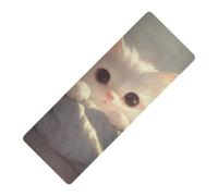 Simpatico gatto bianco stampato tappetino da yoga con borsa spessa 1 mm per esercizio antiscivolo, con tappetino da yoga tapete para ejercicio 180,3 x 66 cm