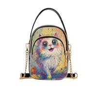 Simpatico gatto bohémien alla moda borsa a tracolla con multi tasche borse per le donne per le madri