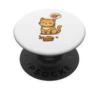 Simpatico gatto che sogna la Turchia Divertente Ringraziamento PopSockets PopGrip Adesivo