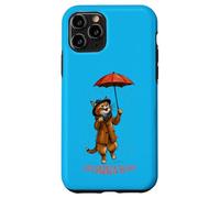 Simpatico gatto con ombrello - I LOVE CANTARE IN THE RAIN 1 Custodia per iPhone 11 Pro