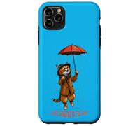 Simpatico gatto con ombrello - I LOVE CANTARE IN THE RAIN 1 Custodia per iPhone 11 Pro Max