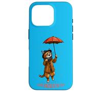 Simpatico gatto con ombrello - I LOVE CANTARE IN THE RAIN 1 Custodia per iPhone 16 Pro