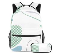 Simpatico gatto eleva il tuo gioco di ritorno a scuola con il nostro set di 2 zaini per bambini, perfetto per ragazzi ragazze adolescenti, Multicolore#03, B：29.4x20x40cm P：19x7.5x3.8cm, Zaini Daypack