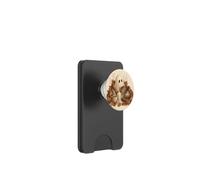Simpatico gatto fantasma autunno caffè Halloween autunno PopSockets PopWallet per MagSafe