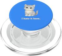 Simpatico gatto I Hate It Here Kitty Regali divertenti per colleghi PopSockets PopGrip per MagSafe