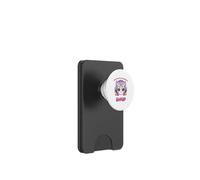 Simpatico gatto kawaii che ascolta K-Pop PopSockets PopWallet per MagSafe