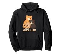 Simpatico gatto Kawaii - HUG LIFE Felpa con Cappuccio