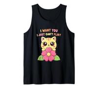 Simpatico Gatto Kawaii | Ti Voglio Non Posso flirtare Canotta