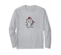 Simpatico gatto natalizio Kawaii Coquette Y2K Maglia a Manica