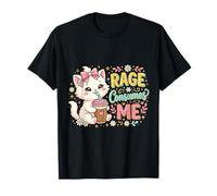 Simpatico Gatto Rabbia Mi consuma Divertente Gattino Fiore Maglietta