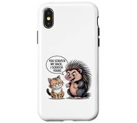Simpatico gatto riccio tu mi gratti la schiena io gratto la tua Custodia per iPhone X/XS