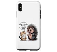 Simpatico gatto riccio tu mi gratti la schiena io gratto la tua Custodia per iPhone XS Max