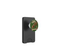 Simpatico gatto soriano marrone divertente Natale vintage missione di Natale PopSockets PopWallet per MagSafe