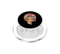 Simpatico gatto vichingo bandiera norvegese Odino Valhalla mitologia norrena PopSockets PopGrip per MagSafe