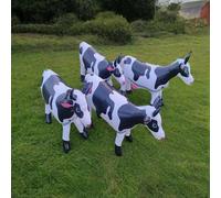 Simpatico giocattolo di animale gonfiabile grande figura di mucca per