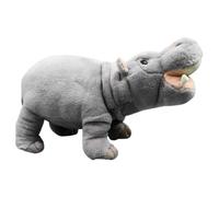 Simpatico giocattolo di peluche ippopotamo - Cuscino in peluche ippopotamo da 15,7 pollici | Animale morbido della famiglia Zoo, per la casa, la cucina, la camera da letto e il soggiorno, cuscino di