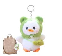 Simpatico giocattolo in attico d' - portachiavi a forma di rana dolce, adorabile borsa appesa, mini ciondolo animale del fumetto in, accessorio di fascino portatile | Gift Kids Collec, bianco