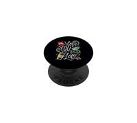 Simpatico gioco di parole a forma di cuore con scritta «I love you a latte» PopSockets PopGrip Adesivo