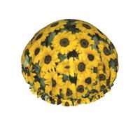 Simpatico Girasole Cuffia Da Doccia Per Gli Uomini Cap Donne Riutilizzabile Impermeabile Lungo Spessa Cura Dei Capelli Corto