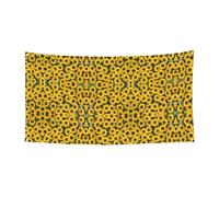 Simpatico girasole stampa 1'Pack Banner segno per Halloween, decorazione da appendere per interni ed esterni, resistente ai raggi UV con fori in metallo