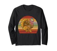 Simpatico Gobble Gobble Turkey Pilgrim Thanksgiving Tacchino Maglia a Manica