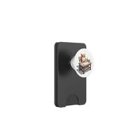 Simpatico gufo che studia insegnanti e studenti torna a scuola PopSockets PopWallet per MagSafe