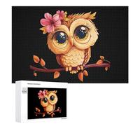Simpatico gufo divertente puzzle in legno pittura arte pittura puzzle decorazione regali 300/500/1000 pezzi