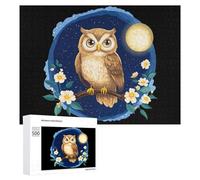 Simpatico gufo floreale puzzle per adulti attività familiari giochi decorazioni per la casa puzzle 500 PCS