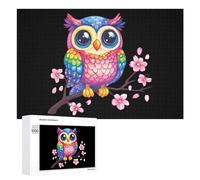 Simpatico gufo puzzle floreale per adulti attività familiari giochi decorazione casa puzzle 1000 PCS