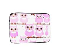 Simpatico gufo stampato organizer per computer portatile - 15 pollici, perfetto per business casual o scuola borsa per il trasporto del computer portatile