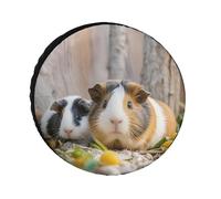 Simpatico GuineaPig Copertura per pneumatici impermeabile anti UV 28 pollici Single Axle Wheel Covers per RV Truck SUV Rimorchio Universale per tutte le stagioni
