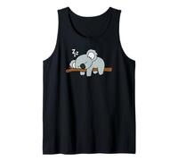 Simpatico Koala Addormentato con Grafica Animale Australiano Pigro Canotta