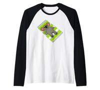 Simpatico Koala Che Prende Il Sole con Simpatico Animale Rilassante Maglia con Maniche Raglan
