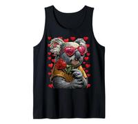 Simpatico Koala con Cuore Occhiali Rosa San Valentino Animale Canotta