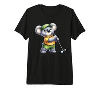 Simpatico Koala Golfing Animal - Divertente Design Koala Golfista Maglietta Premium