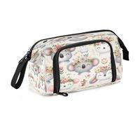 Simpatico Koala lama e topo grande capacità astuccio portapenne astuccio portapenne cancelleria ufficio organizzatore borsa per ragazzi ragazze, Koala, lama e topo carini, Taglia unica, alla moda