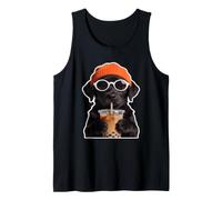 Simpatico Labrador Divertente Giovanile Vita papà Mamma Retro Cane Grafica Canotta