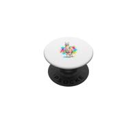 Simpatico Lama Alpaca Acquerello Schizzi Colorati PopSockets PopGrip Adesivo