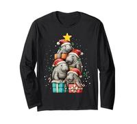 Simpatico lamantino Galleggiante Patate Mucca di Mare Albero di Natale Cappello di Natale Maglia a Manica